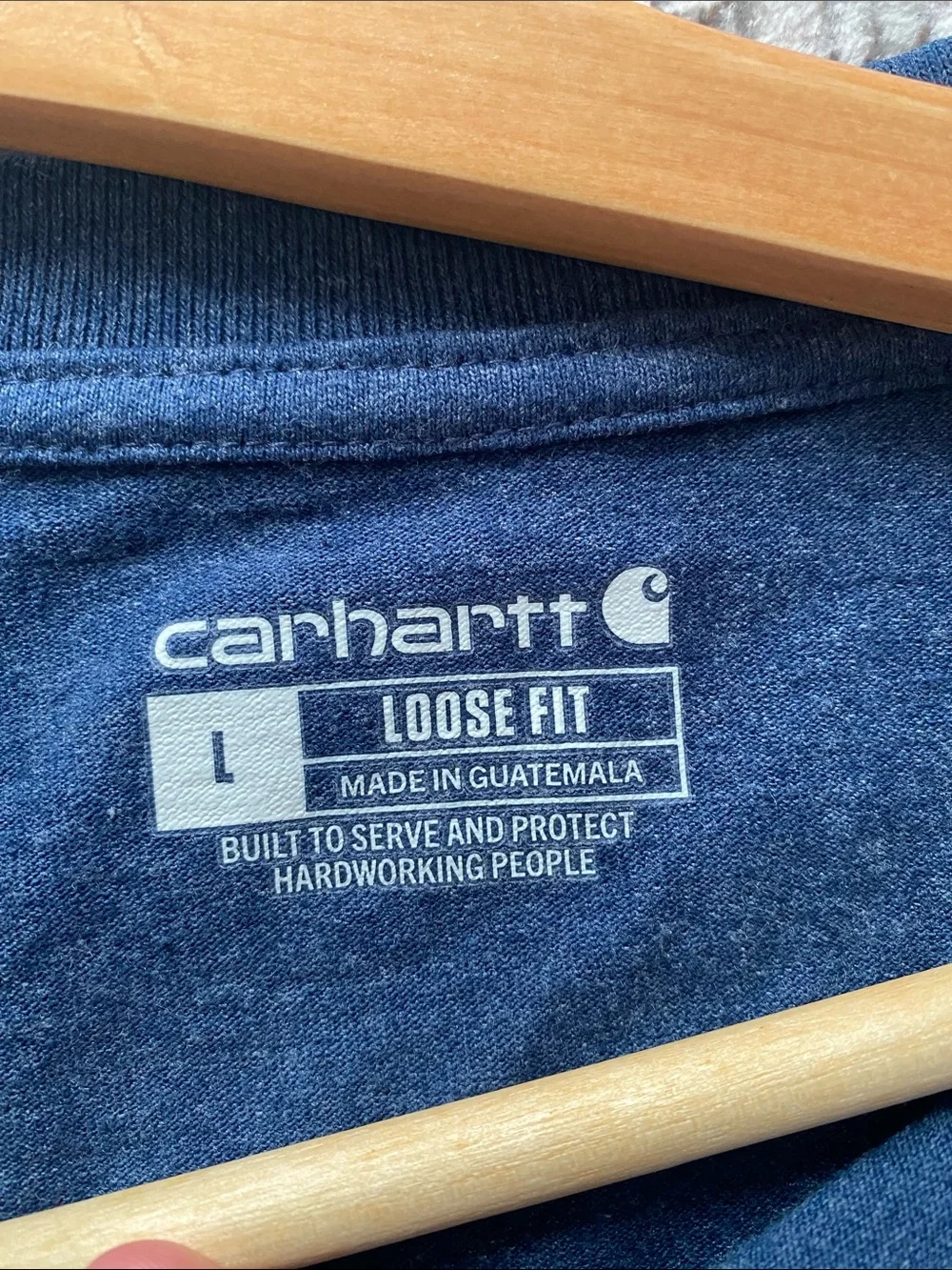 Like new! Carhartt Cotton Blend Short-Sleeve Loose Fit  Henley Pocket Tee